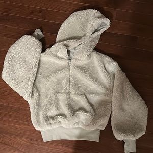 Alo half zip Sherpa hoodie